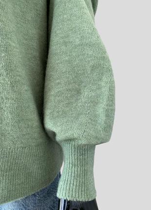 Шерстяной свитер свободного кроя fat face с высоким воротником под горло шерсть альпака5 фото