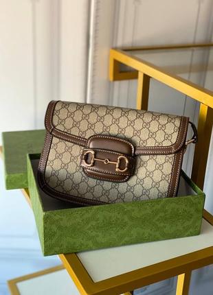 Сумка в стиле gucci horsebit люкс 25 см2 фото