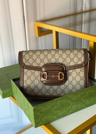 Сумка в стиле gucci horsebit люкс 25 см3 фото