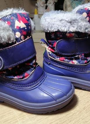 Ботинки зимние, сноубутсы на 17 см6 фото