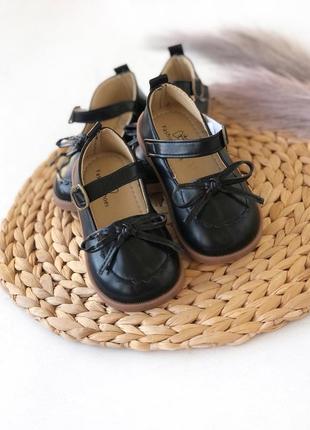 Туфельки черные, туфельки бежевые, лоферы для девочки, 21-30р5 фото