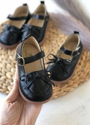 Туфельки черные, туфельки бежевые, лоферы для девочки, 21-30р8 фото