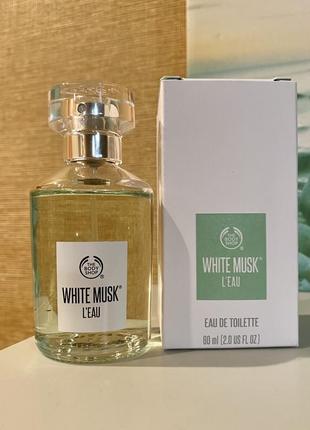 Edt the body shop white musk l'eau унисекс 60 мл редкость