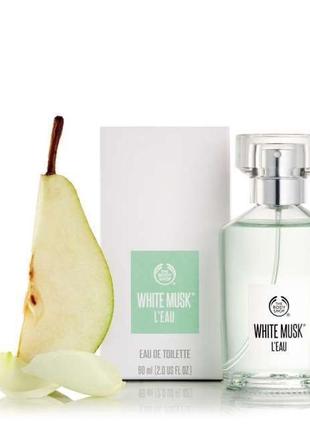 Edt the body shop white musk l'eau унисекс 60 мл редкость6 фото