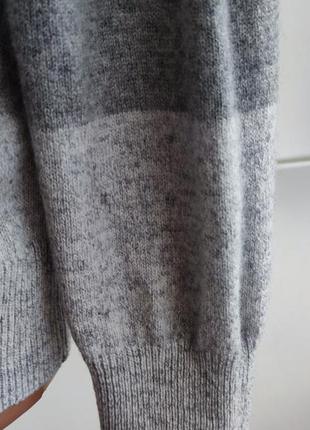 Теплий вовняний светр marks & spencer з полосами7 фото