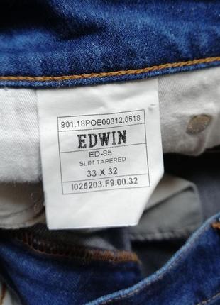 Джинси edwin 33х32 slim-tapered8 фото