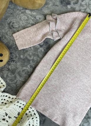 Теплое нежное платье свитер с длинным рукавом primark 2-3 92-98 розовая пудра2 фото