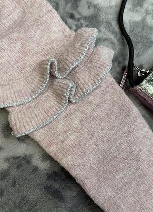 Теплое нежное платье свитер с длинным рукавом primark 2-3 92-98 розовая пудра5 фото