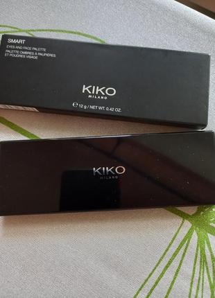 Kiko smart eyes and face palette палетка тени, румяна и бронзер. 035 фото