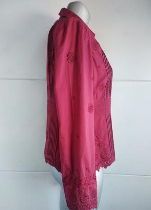 Стильная  блуза laura ashley с вышивкой.2 фото