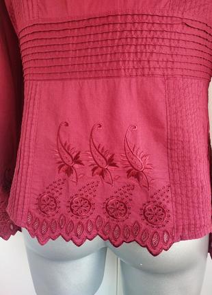 Стильная  блуза laura ashley с вышивкой.8 фото