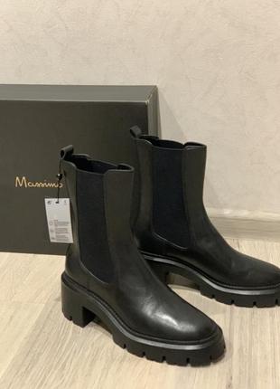 Ботинки челси на трековой подошве massimo dutti7 фото