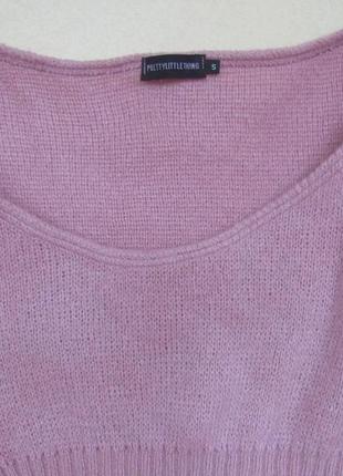 Лонгслив укороченный свитер от prettylittlething6 фото
