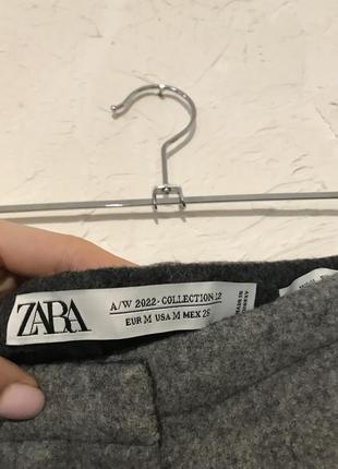 Zara лимитированная коллекция шикарные шерстяные брюки4 фото