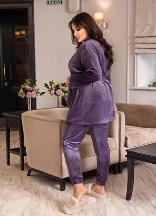 Домашний женский костюм комплект пижама3 фото
