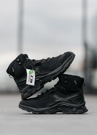 Мужские трекинговые ботинки саломон salomon quest element gtx gore-tex all black4 фото