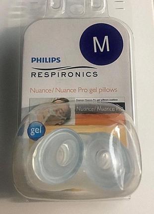 Respironics оригинальные гелевые подушки philips nuance pro