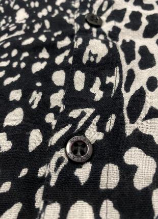 Сорочка rollas leopard print australian shirt6 фото