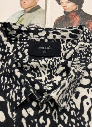 Сорочка rollas leopard print australian shirt5 фото