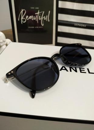 Тренд новые черные очки солнцезащитные оправа пластик металл линзы поликарбонат очки темные8 фото