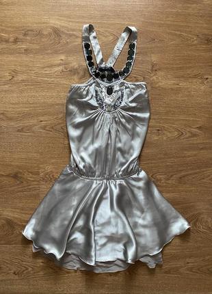 Кокетлива сукня з камінням та бісером з америки плаття1 фото