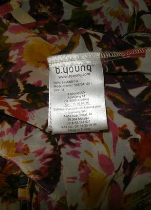 1+1=3 дуже красива шифонова блуза вільного крою з квітковим принтом b.young6 фото