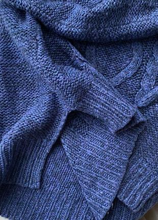 Вязаный свитер с вырезами по бокам мирер на зиму кофта3 фото