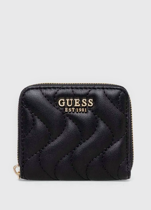 Маленький гаманець guess чорний стьобаний1 фото