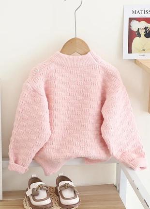 Теплый нарядный свитер для девочки(21)4 фото