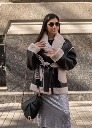 🛍дубленка косухая кожуна на меху