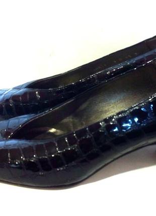 Якість! шкіра! стильні лакові туфлі від бренду van dal, р.37 код k37716 фото