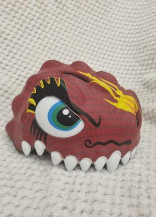 Шлем wild helmet red dragon glossy new (49-55, китайский дракон)