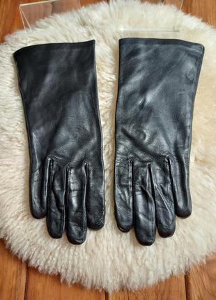 Базові чорні шкіряні рукавички3 фото