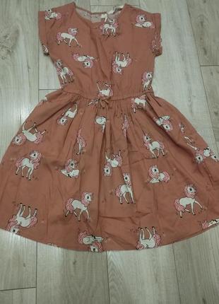 Летнее платье h&amp;m на 8-9 лет