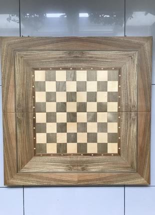 Шахматная доска и нарды, ручной работы из дерева
