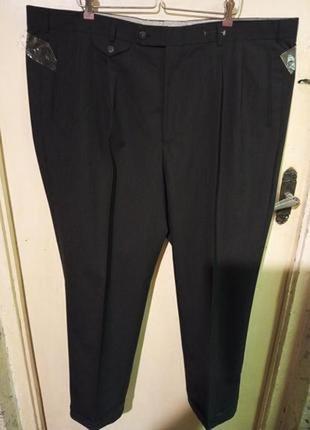 Hiltl,woolmark,вовняні-100%,чоловічі,офісні,сірі штани з підкладкою,великого розміру,стан нових