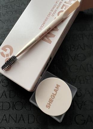 Набор для бровей гель фиксирующий воск щеточка лопатка sheglam set me up brow...