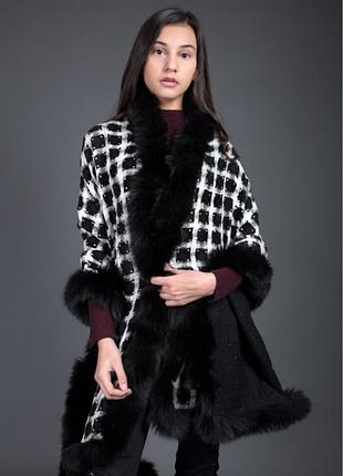 Шаль накидка antal net cashmere з swarovski.