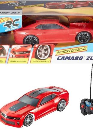 Машинка хот вілс червоний шевроле камаро на пульті керування hot wheels rc zl1 camaro gvk79