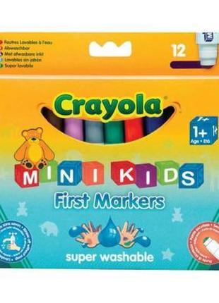 Набір для творчості crayola 12 легко змивних широких фломастерів (8325)