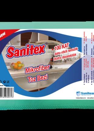 Серветка з мікрофібри sanitex проти пилу, 1 шт