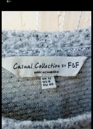 Свитшот свитер оверсайз графитовый серый с воланами на рукавах2 фото