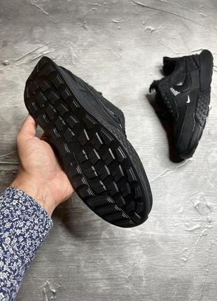 Топовые черные зимние мужские кроссовки с мехом кожаные/натуральная кожа-мужская обувь на зиму6 фото