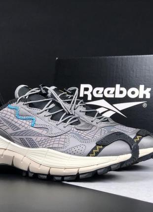 Зимові термушні кросівки reebok zig kinetica ii edge grey/утеплені термоплащівкою чоловічі кросівки для зими та снігу/водостійкі кроси для хлопців