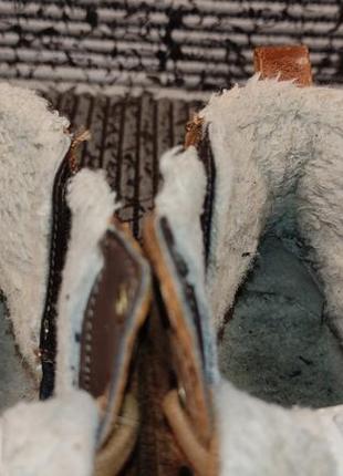 Кожаные зимние утепленные термо ботинки ecco, оригинал, 39рр - 25см5 фото
