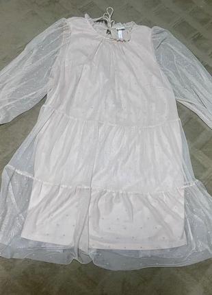 Сукня h&m колір айворі л/хл (ідеально для фотосесії)3 фото
