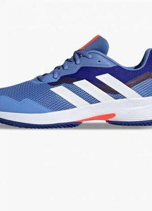 Кроссовки adidas courtjam control clay tennis shoes  hq8470 синие оригинал3 фото