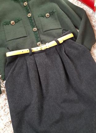 Актуальная базовпя шерстяная юбка миди с карманами, scapa, p. 38-405 фото