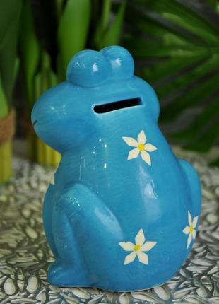 Копилка керамическая "лягушка", 13 см