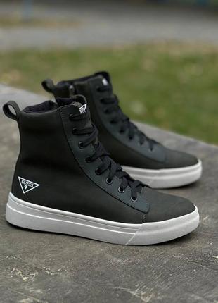 Зимові шкіряні черевики guess❄️